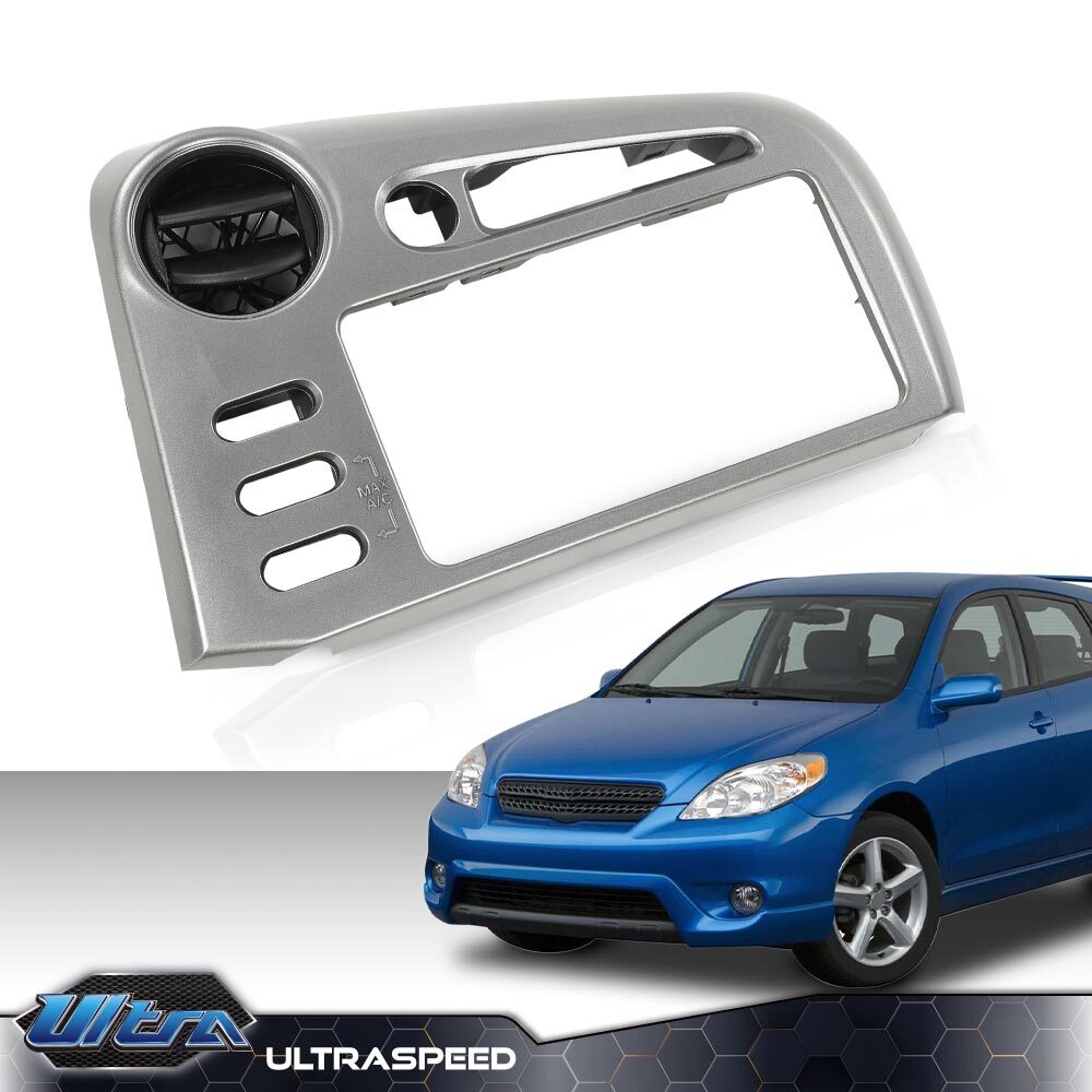 Fit For 2003-2008 Toyota Matrix/Pontiac Vibe Center Dash Radio Bezel Trim Silver