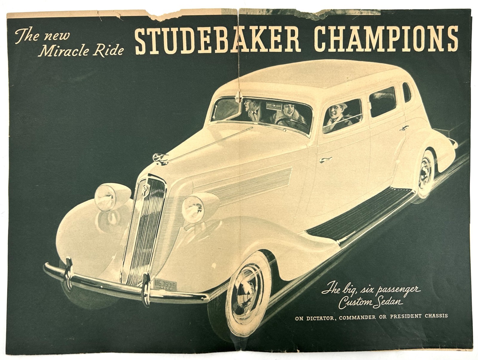 1936 STUDEBAKER Champion and the Miracle Ride Sales Brochure Catalog