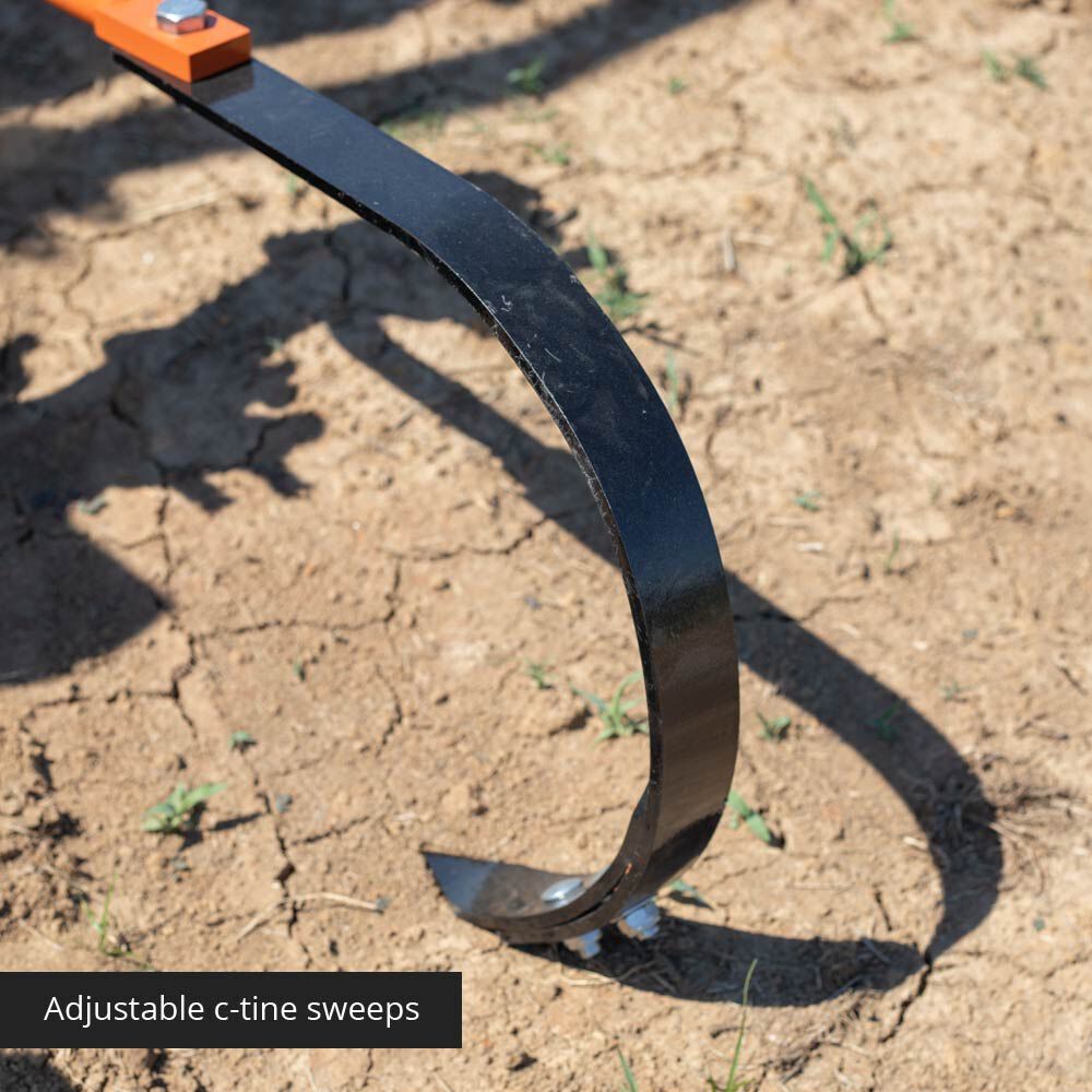 Titan Attachments Orange 60" Adjustable Disc Bedder, Category 1, 3 Point QH1