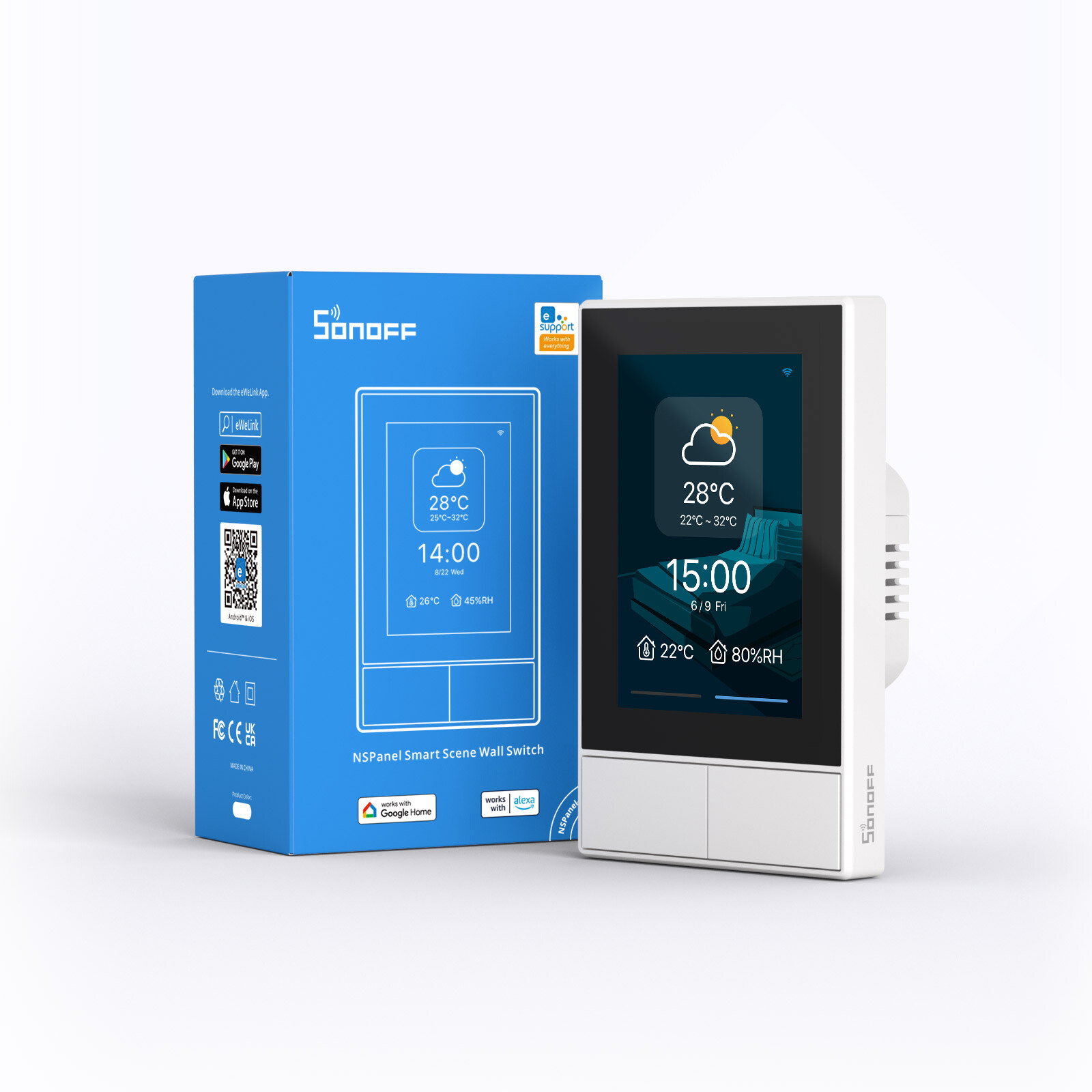 SONOFF NSPanel WiFi Smart Scene Wall Light Switch Touchscreen Smart Home Control