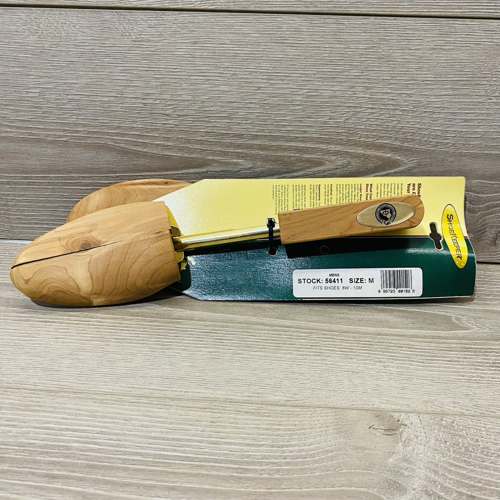 Men's M Size 8-10 Cedar Wood Shoe Tree Keeper Pair By Rochester Tree Co New