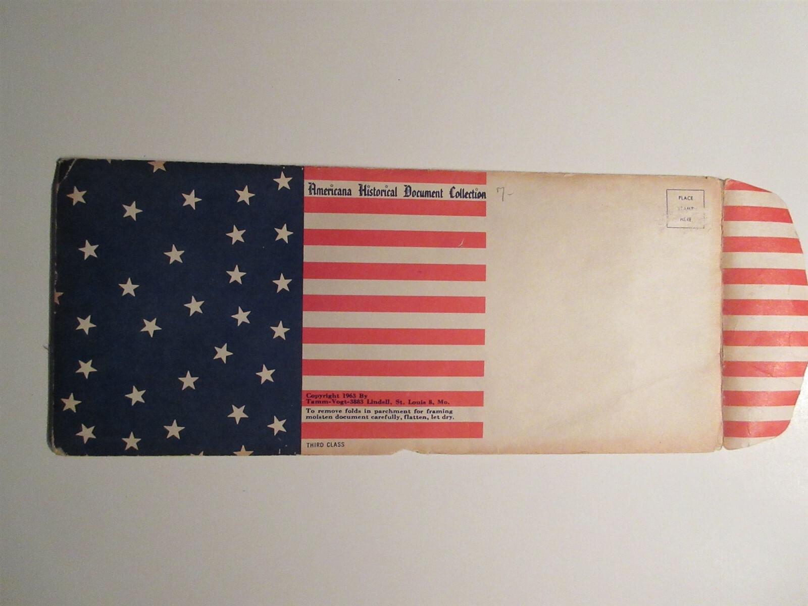 1963 Historical Document Collection Our Father Who Art In Heaven with envelope