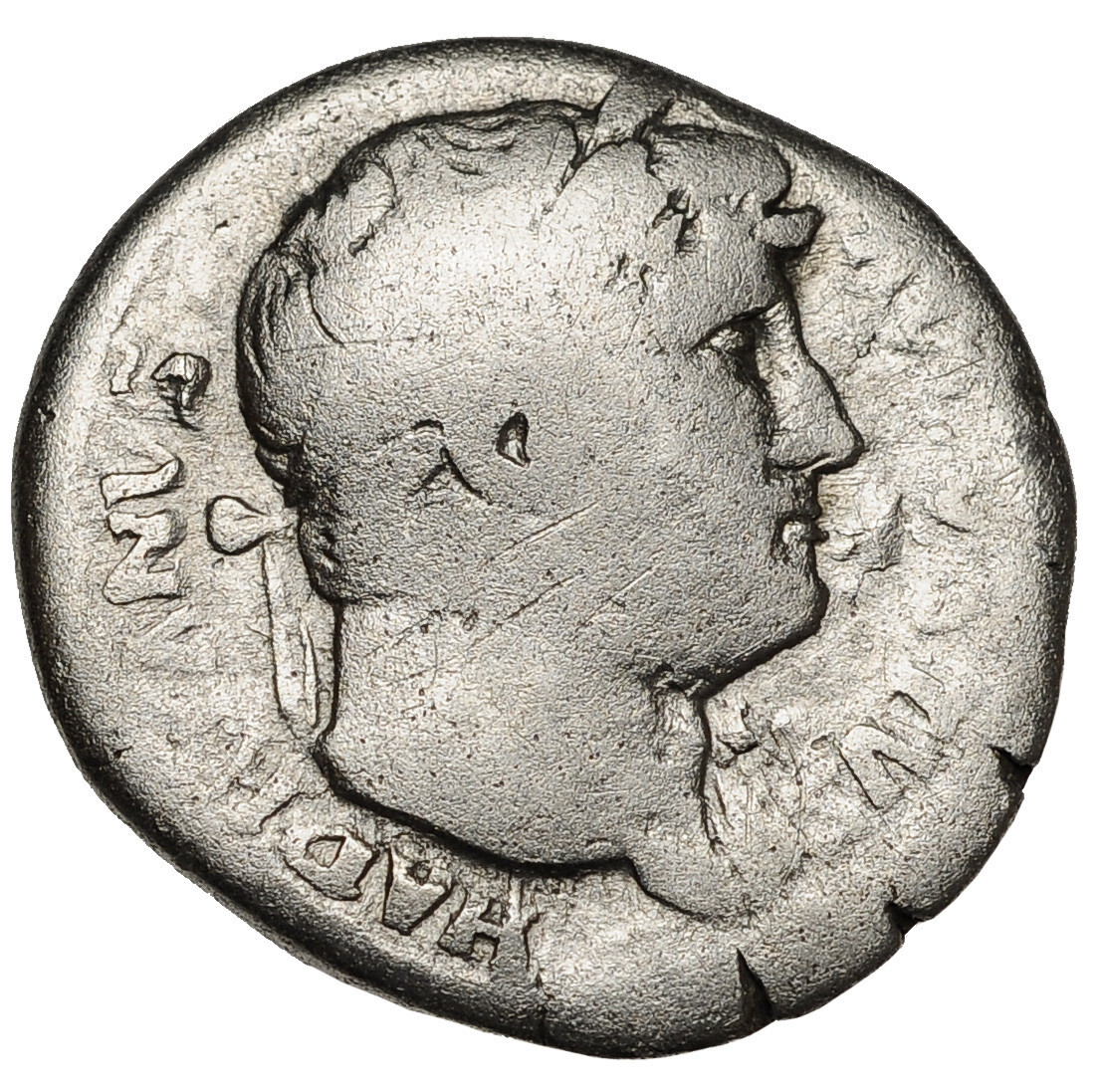 Ancient Roman Empire Coin Silver Denarius Hadrian 117 - 138 AD Authentic #31401