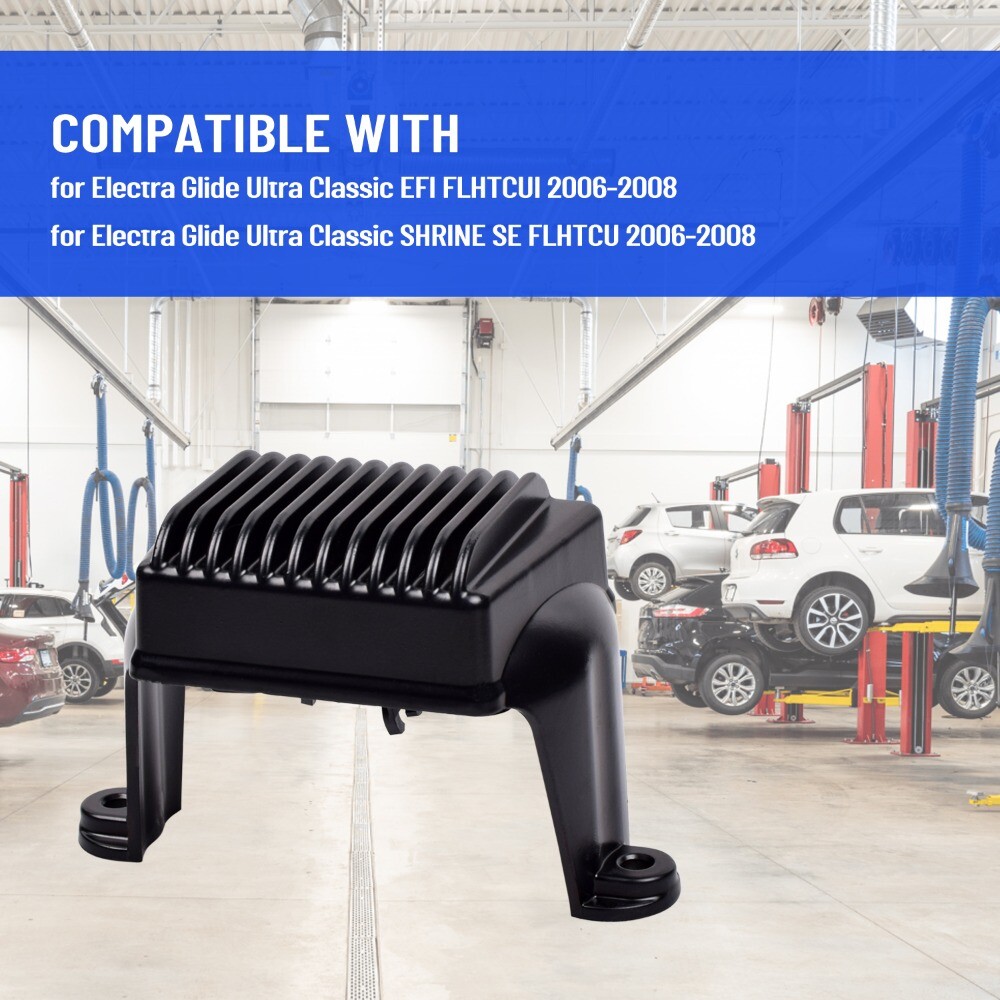 Black Voltage Regulator Rectifier For Harley FLHT FLHR Electra Glide 74505-06