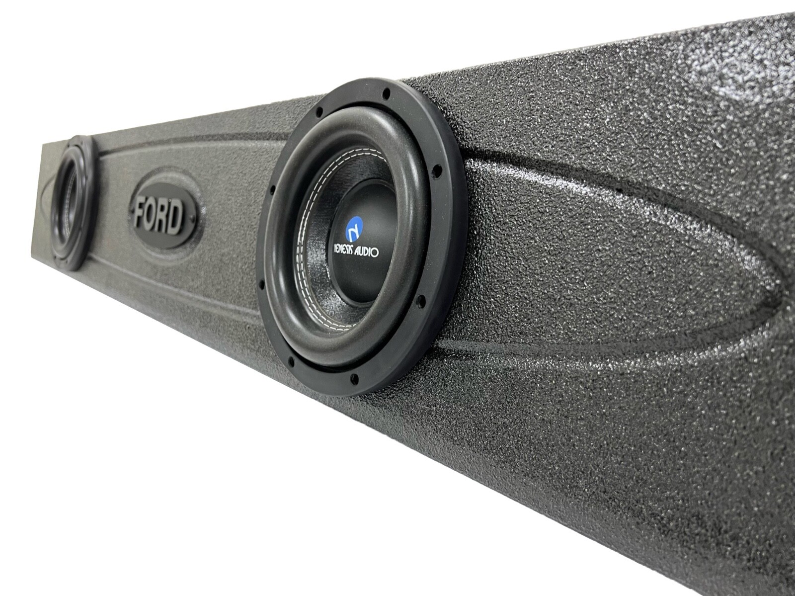 Subwoofer Box Ford F-150 09-23 F-250 17-23 Crew Cab Ported Fits 2x8 Woofers