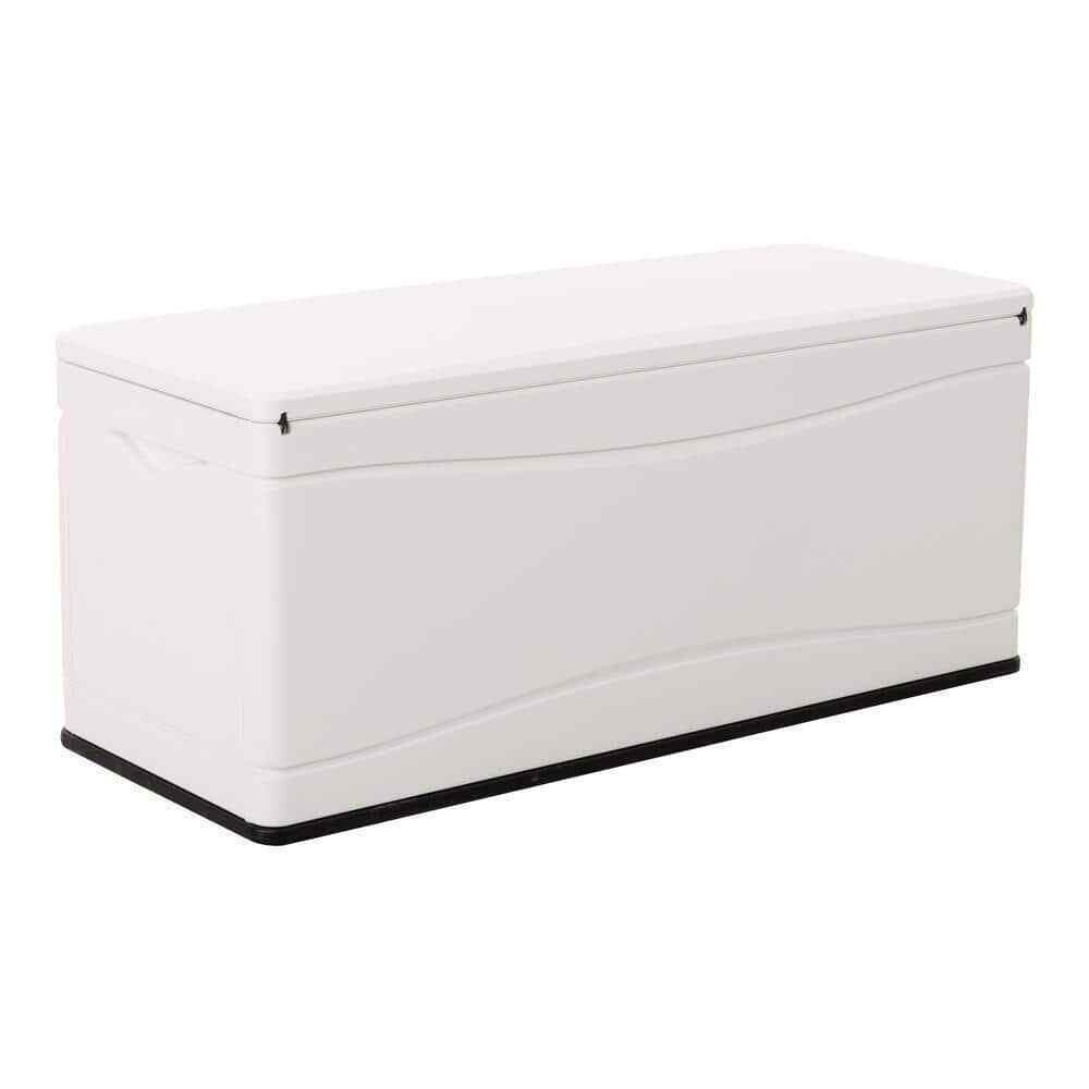 Resin Marine Dock Box Weather-Resistant with Handles and Lid Durable 130 Gal.