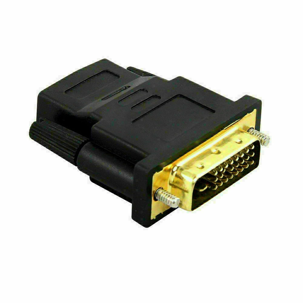 DVI-D Male (24+1 pin) to HDMI Female (19-pin) HD HDTV Monitor Display Adapter