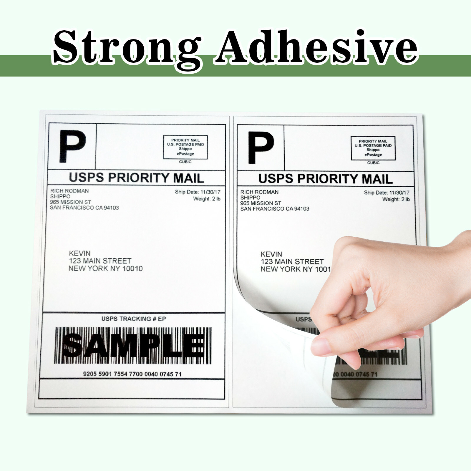 220 Self Adhesive Shipping Label Half Sheet 8.5 x 5.5 eBay USPS Fedex 2 Per Shee