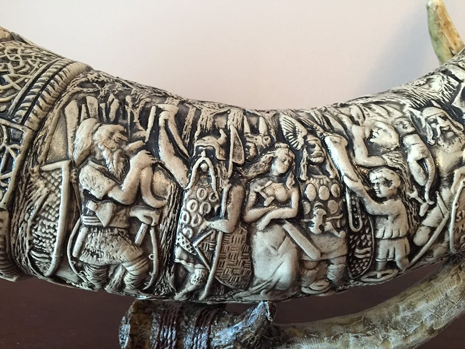 Peter Duemler Germanen Horn with Stand by Thewait Germany