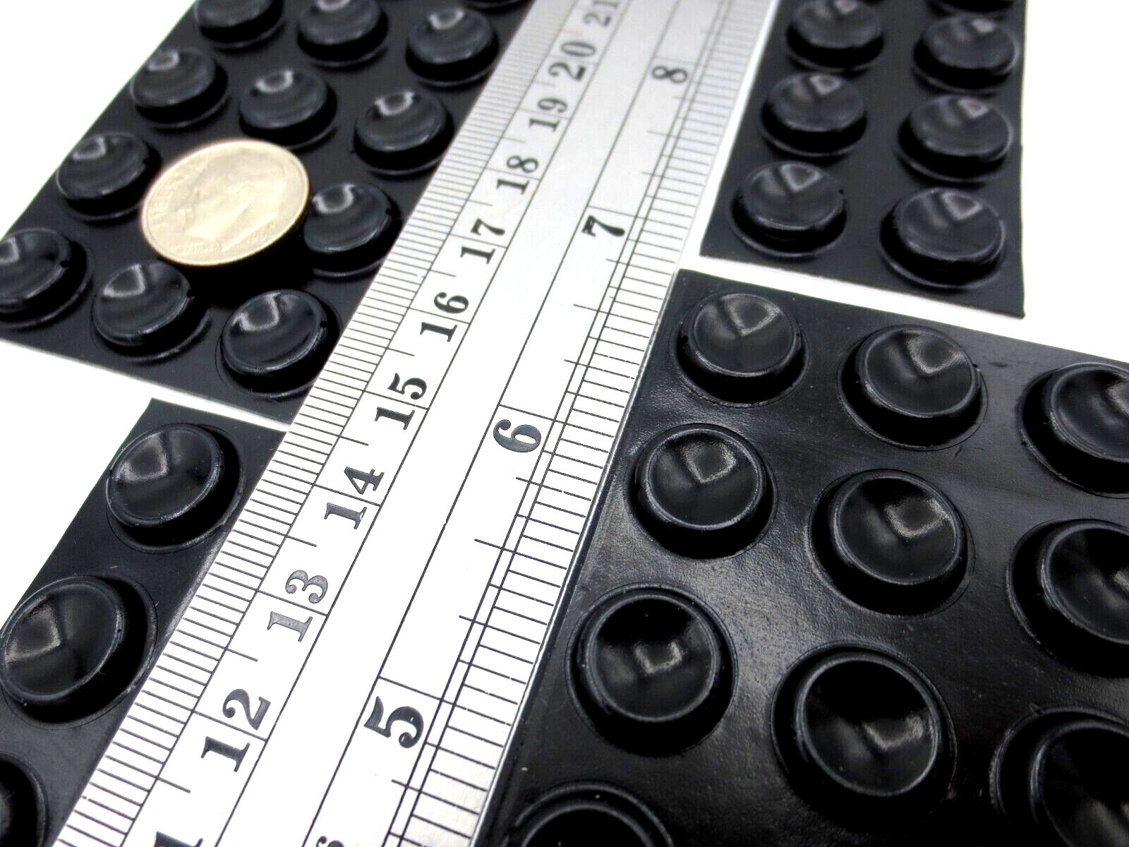 Stick-On Pad Adhesive Backed Bumper Rubber Feet 1/2" Pad 1/8" Tall Rubber Bumpon