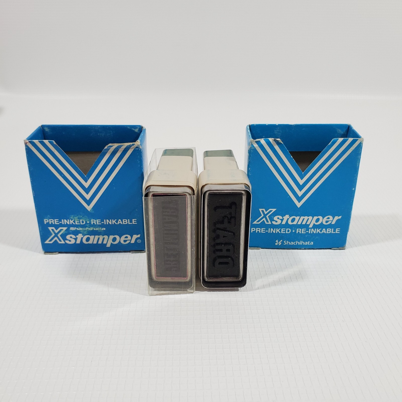 LOT of 11 Self Inking Office Stamps -Copy RUSH Draft Faxed PAID Confidential ect