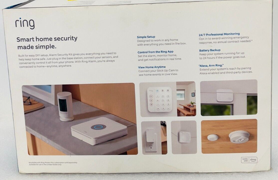 Ring 14-piece Home Alarm Security Kit (2nd Gen) Outdoor Cam (Stick Up Cam) $329