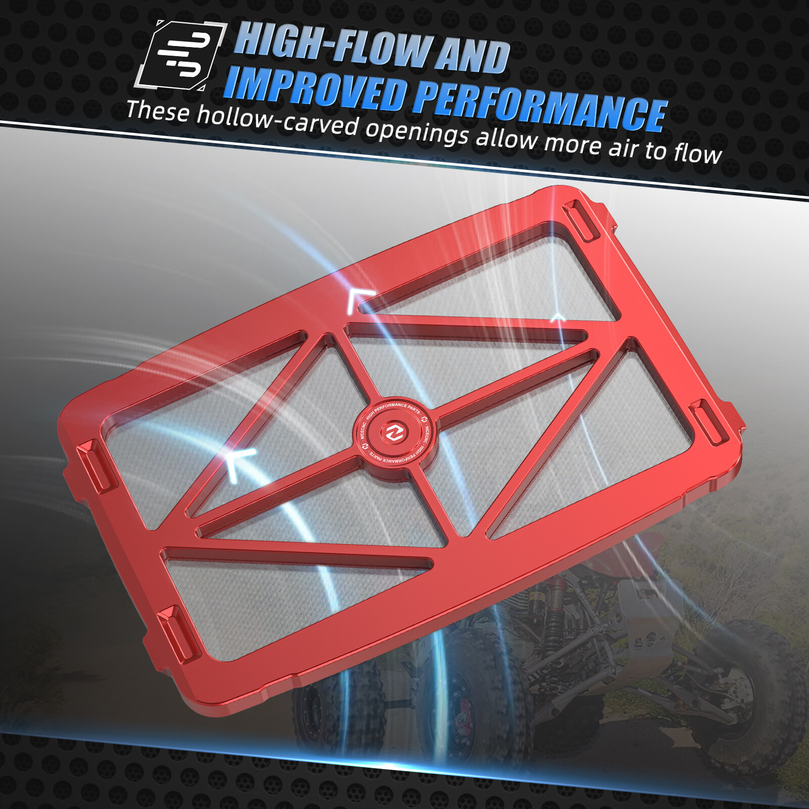 Airbox Lid Cover Cap #17217-HP1-900 For Honda TRX450ER TRX 450 ER 2006-2014 Red