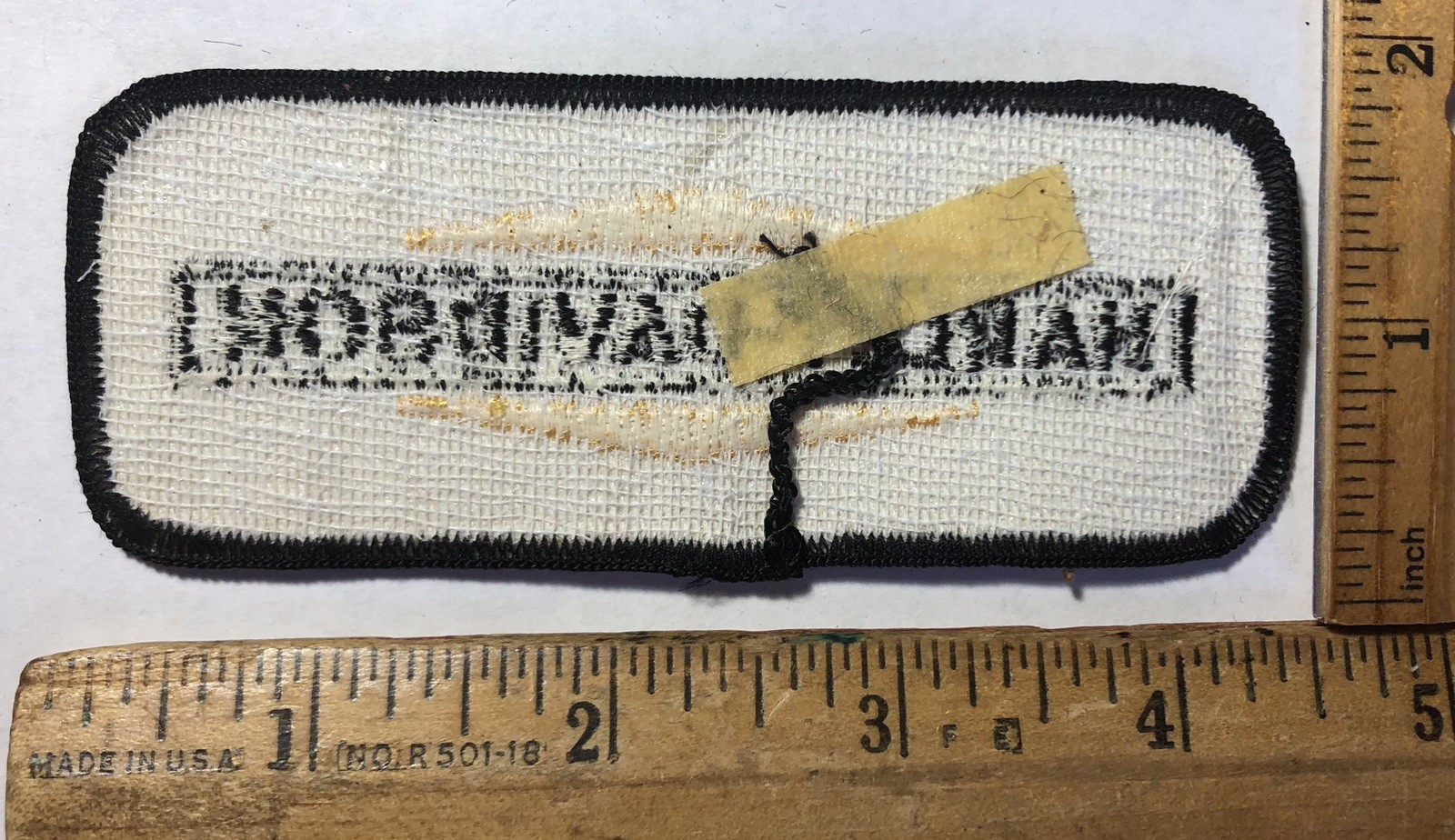 Vintage 1970s AMF Harley Davidson Motorcycle Logo Sew On Patch 4” x 2” Biker NOS