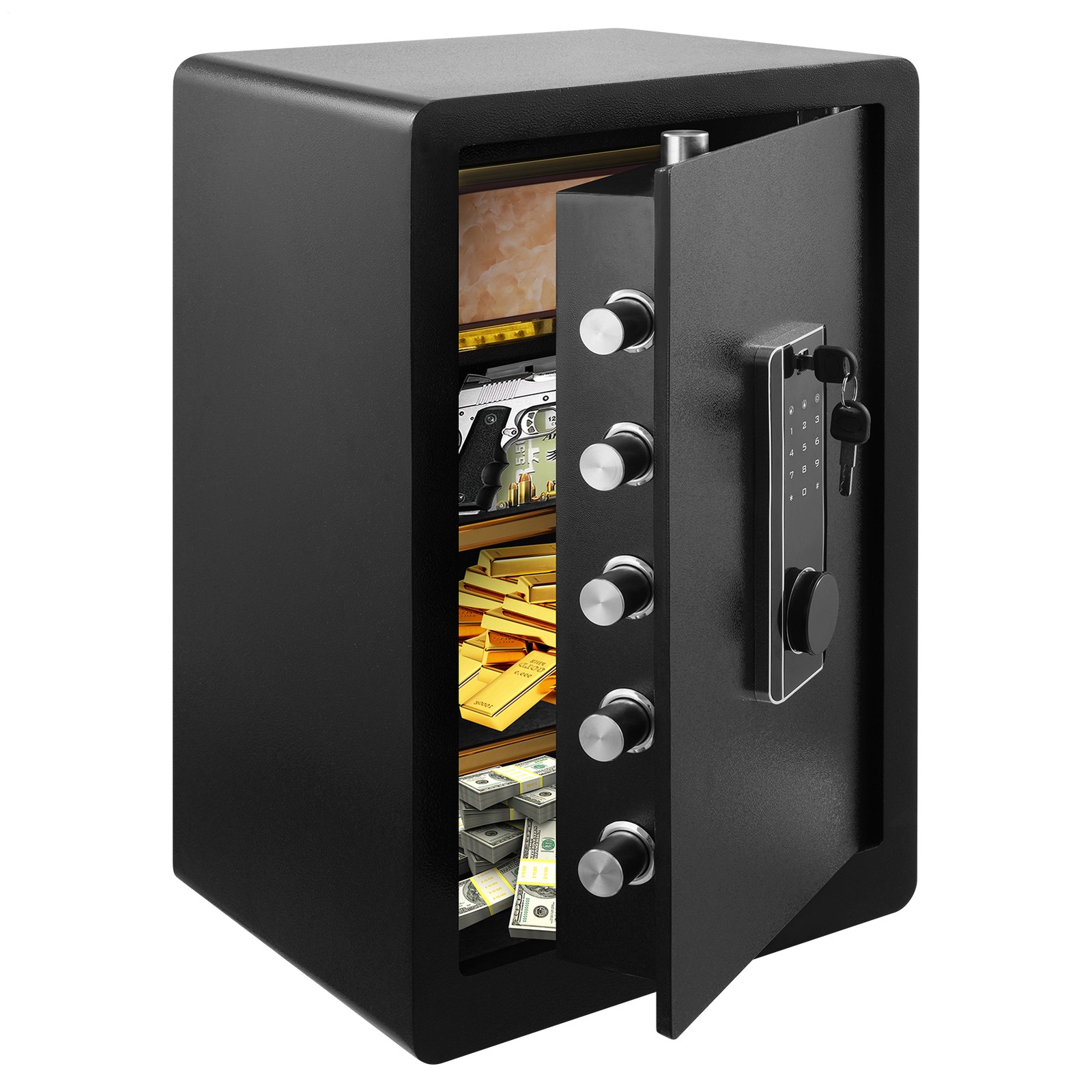 Large Safe Box Safety Steel Fireproof Digital Keypad Lock Home Cash Security New