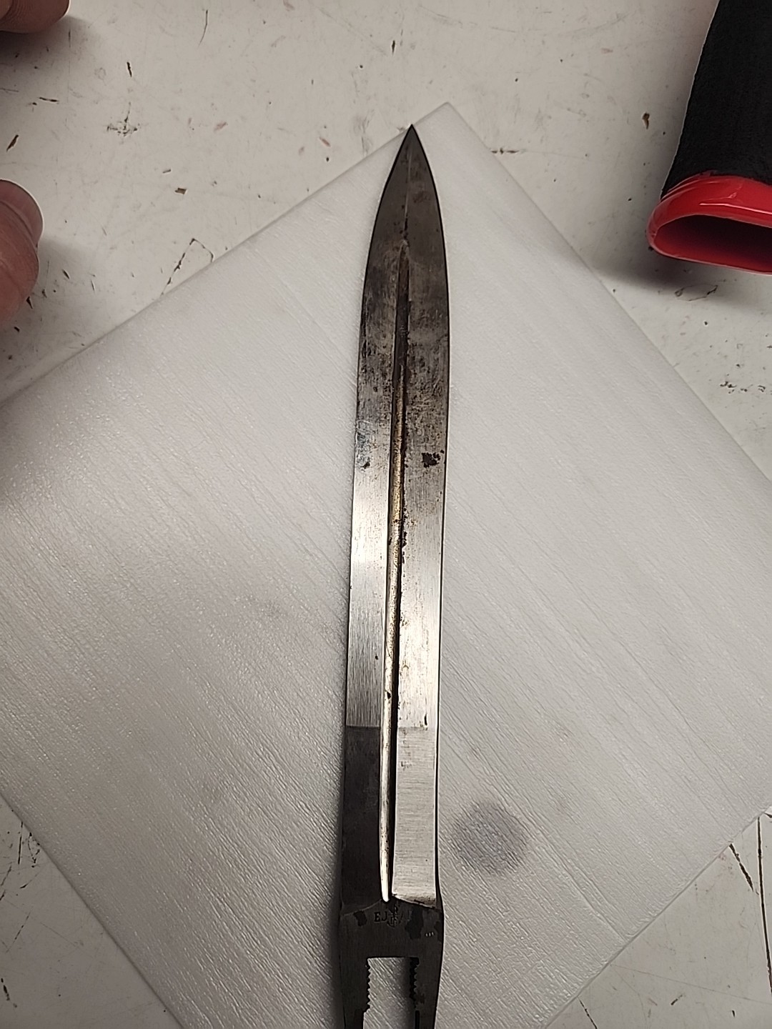 Vintage M/1896 Swedish Steel Mauser Bayonet Blade Only EJ AB Anchor Crown