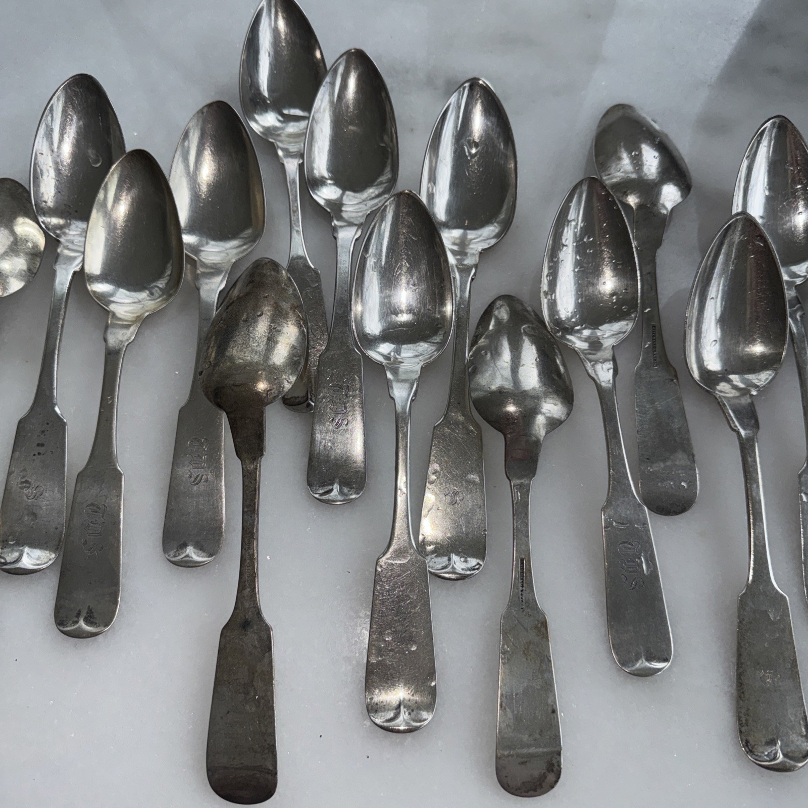 Rare Coin Silver Spoons, Serving Richmond, VA, Mitchell & Tyler Circa 1800"s