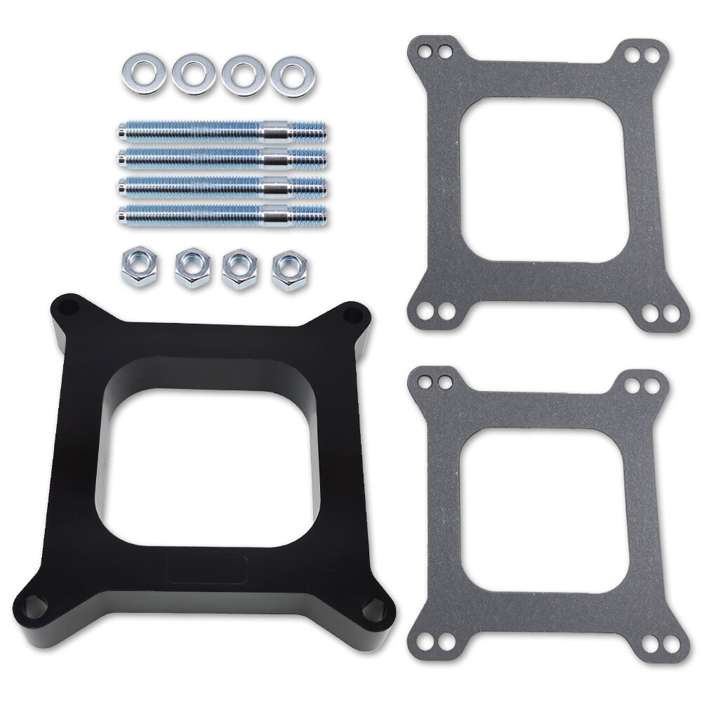 1" Carburetor Spacer Open Phenolic Center for Holley AFB Edelbrock SBC BBC 4BBL