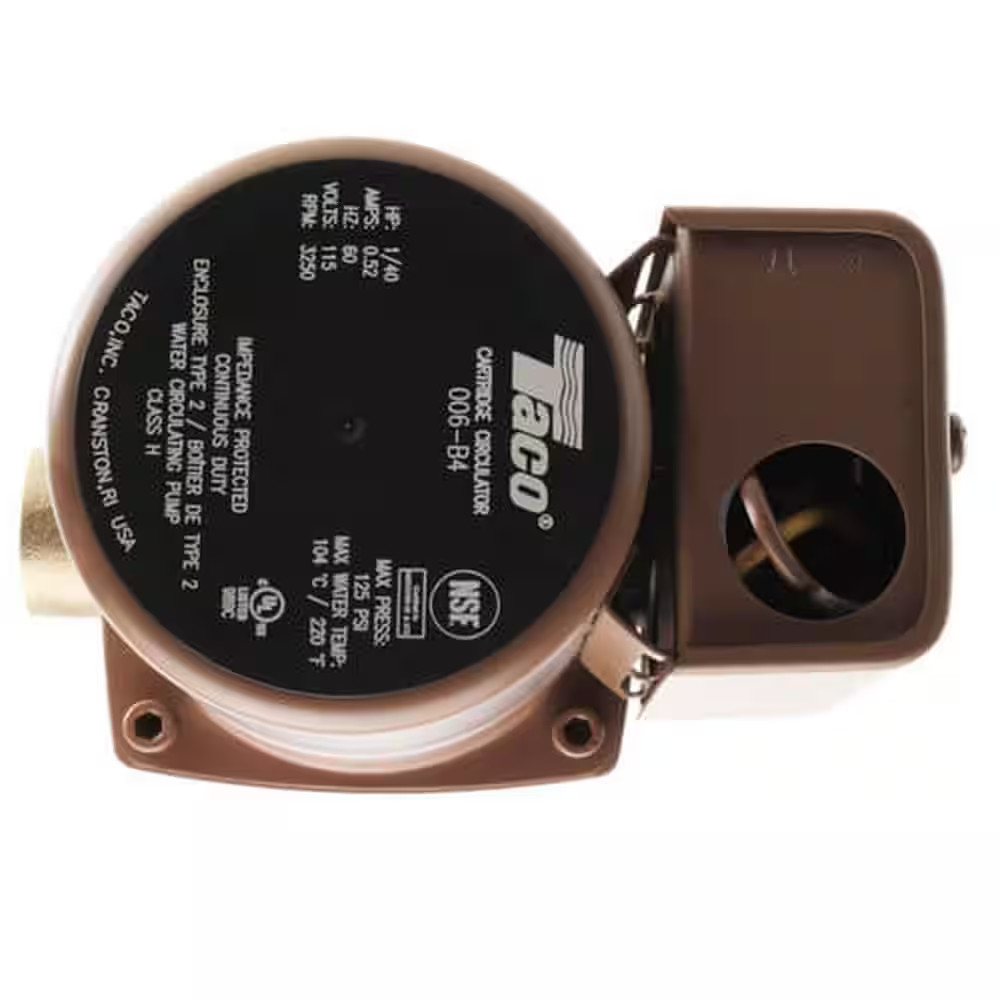 00 Series 0.03 Hp. 115-Volt Bronze Circulator Pump