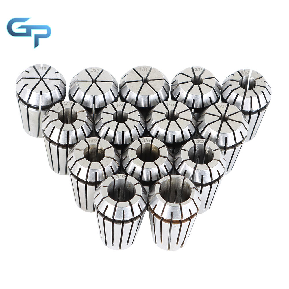 14Pcs ER20 1/16"-1/2" Spring Collet Set for CNC Milling Lathe Tool Workholding