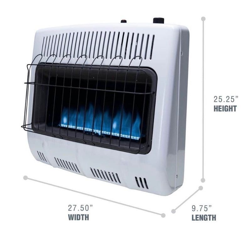 Mr. Heater 30,000 BTU Vent Free Blue Flame Natural Gas Indoor Space Heater
