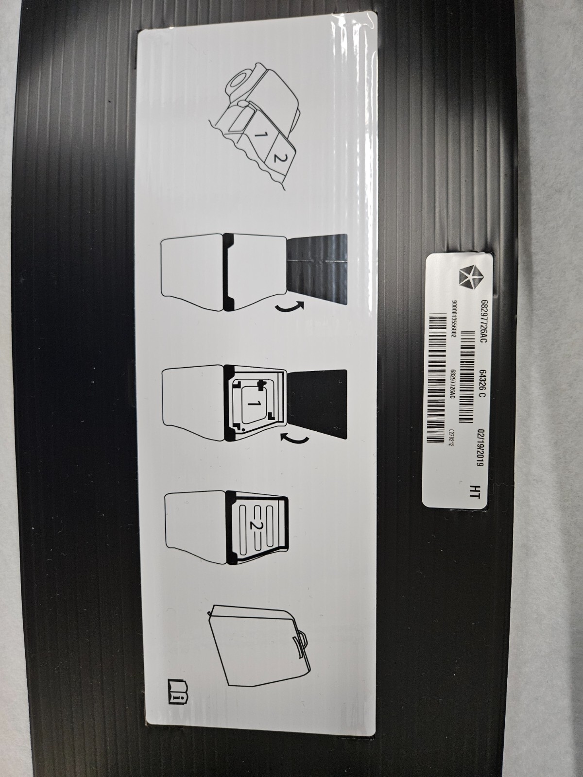 Jeep Wrangler JL 2018-2025 Freedom Panel OEM Storage Bag 68297726AC