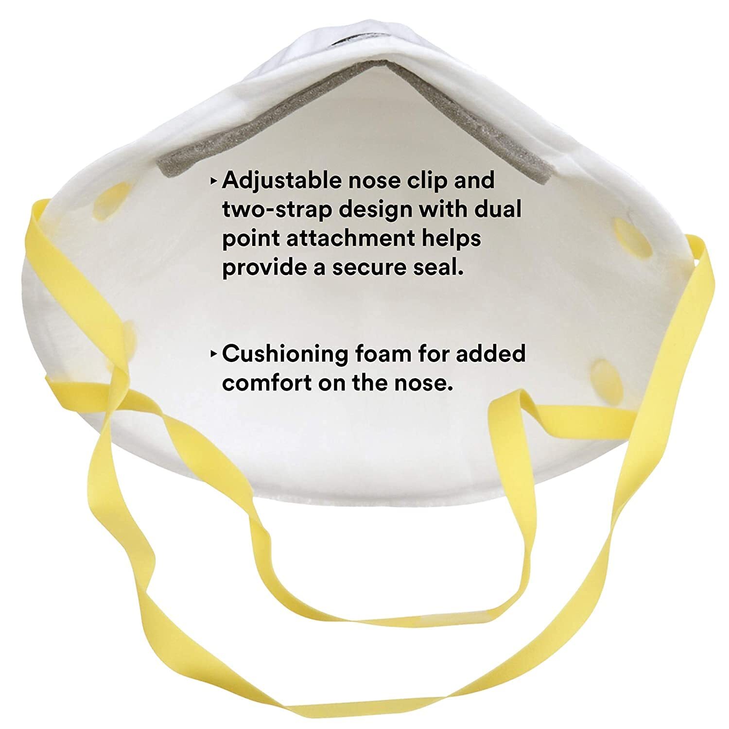 3M Personal Protective Equipment Particulate Respirator 8210, Pack of 160, N95