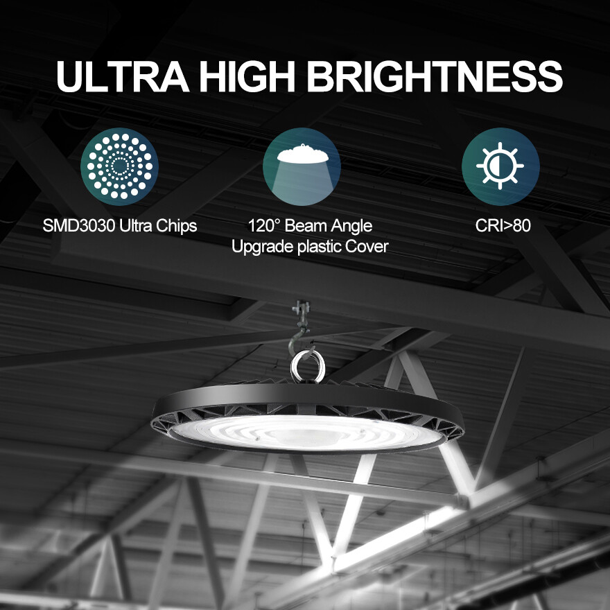 10Pcs 100W UFO Led High Bay Light 100Watts Commercial Industrial Warehouse Light