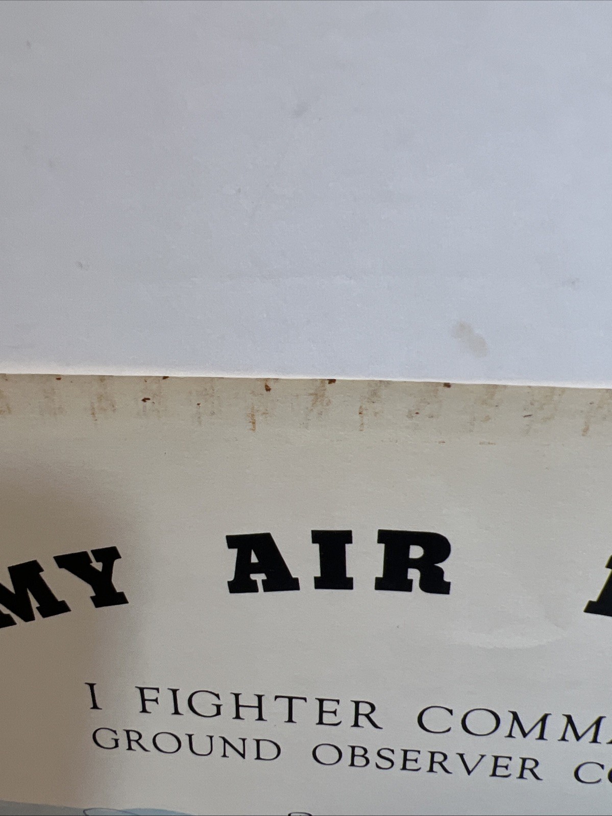 Original WWII 1943 Army Air Forces Ground Observer Corps Certificate Pair USAAF