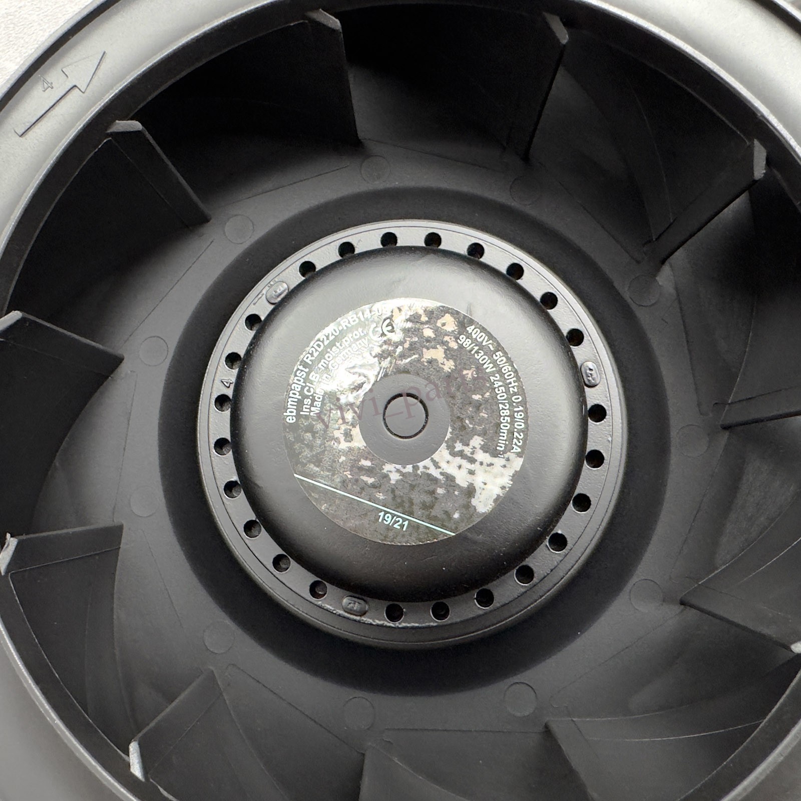 R2D220-RB14-09 Cabinet Fan for Ebmpapst AC 400V 130W 0.22A 50/60Hz 220MM 2450RPM