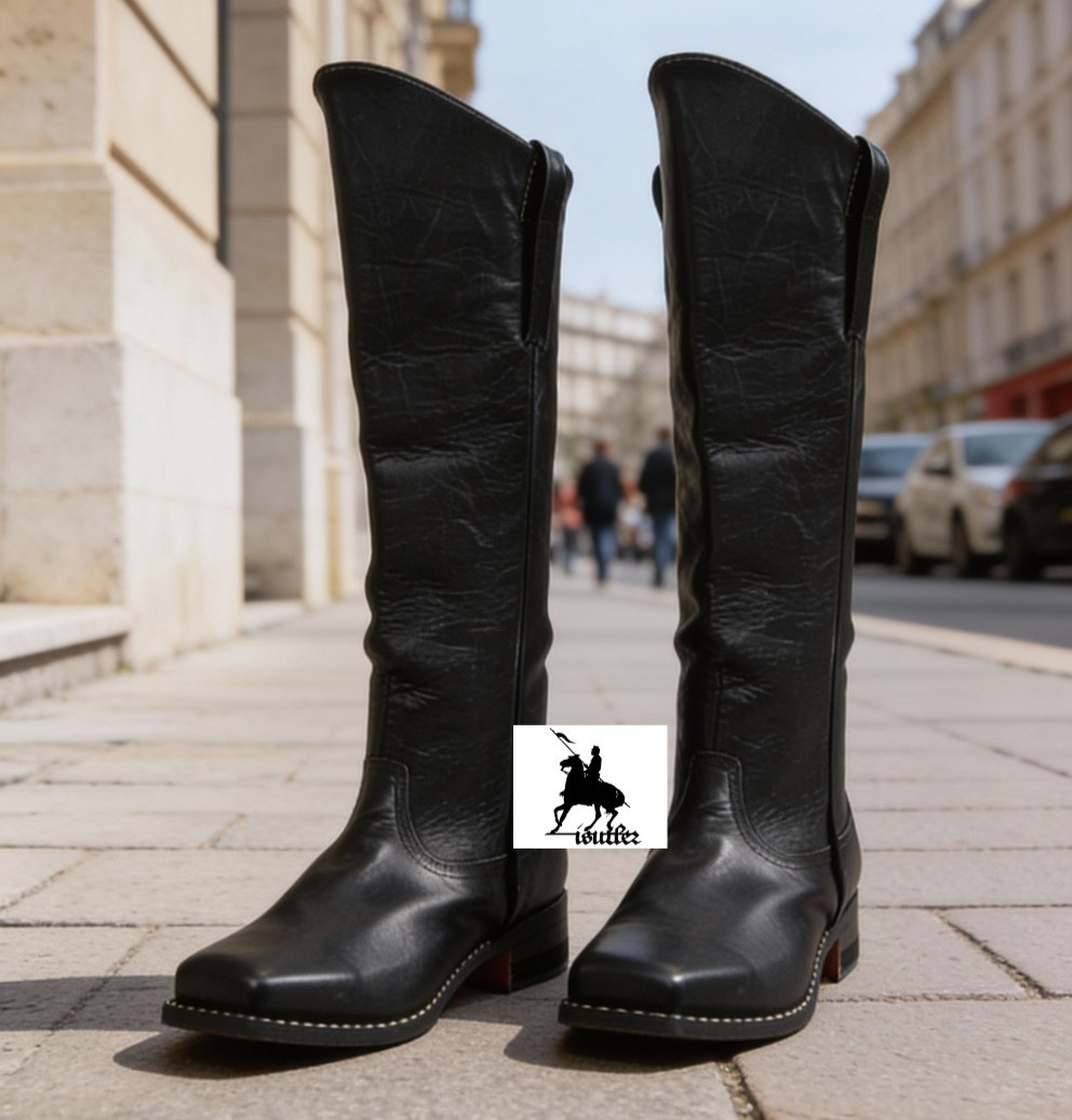 Cavalry Boots - Sizes 5-15 - Black Leather - Highest Quality - Civil War