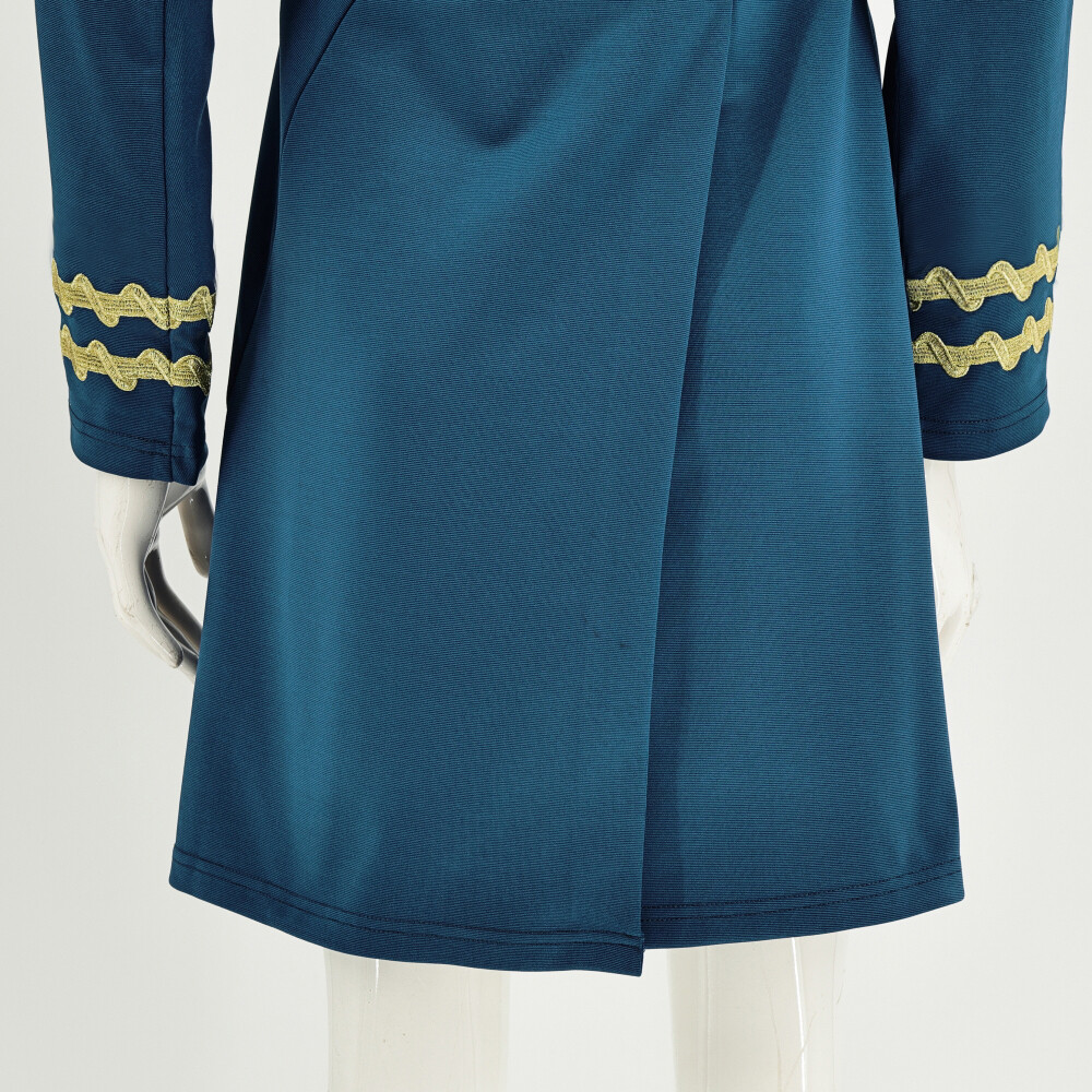 TOS Female Duty Blue Dress Cosplay The Original Series Starfleet Uniform Costume