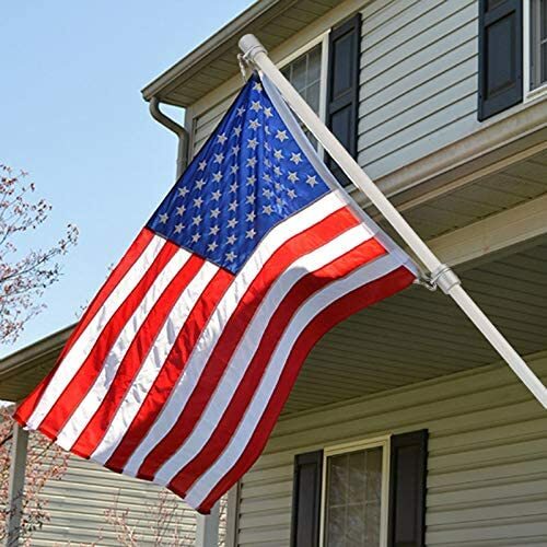 2pcs Flag Pole Ring Aluminum Alloy for 0.75-1 in Pole 360° Rotating Tangle Free