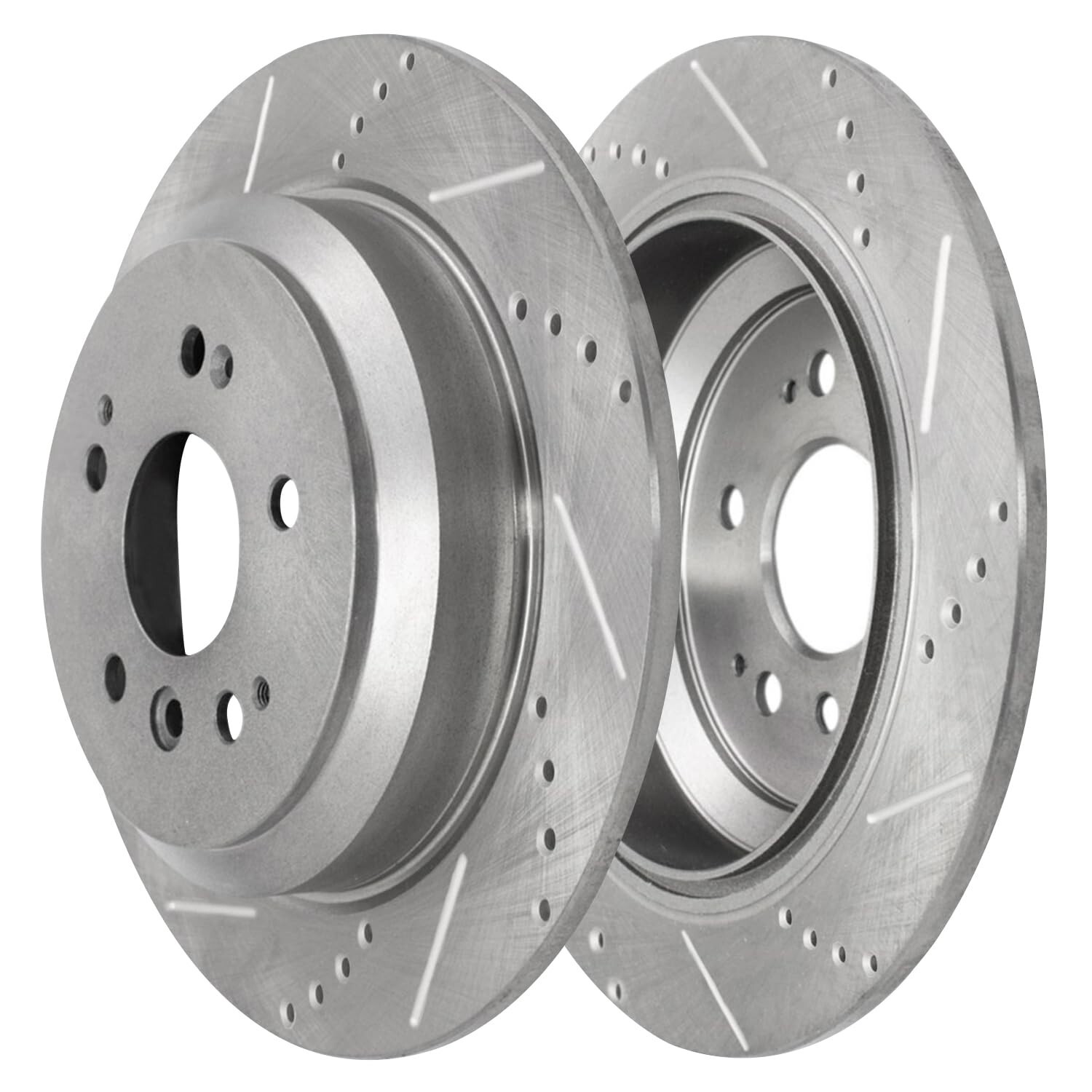 Front Rear Drilled Slotted Disc Brake Rotors for Honda Pilot Ridgeline Passport