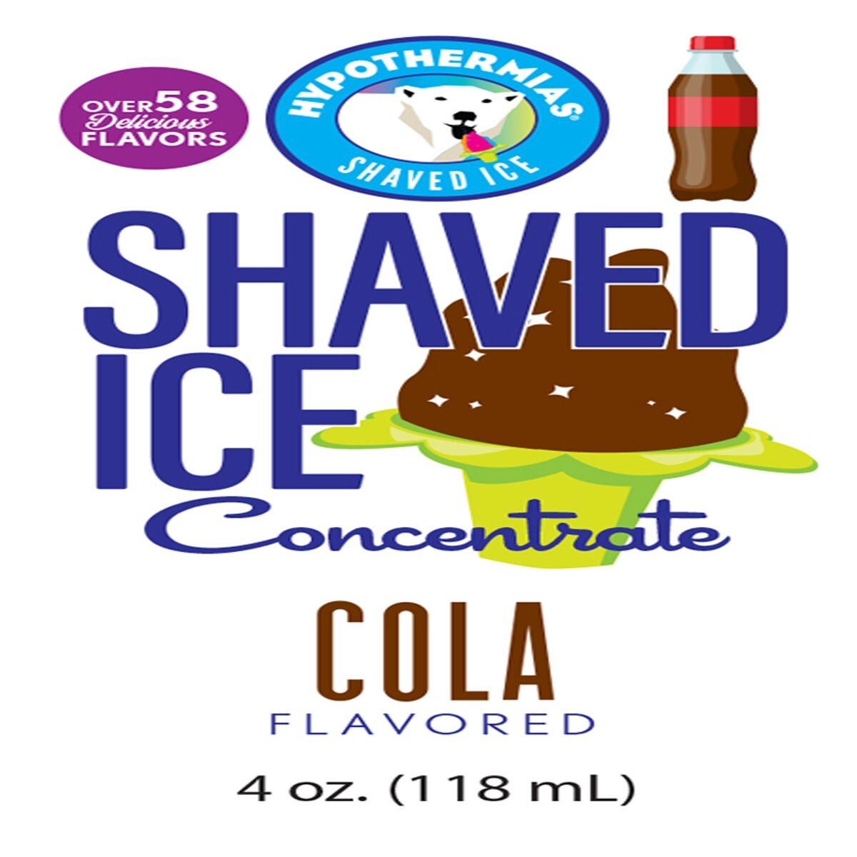 Hypothermias COLA Flavor Syrup 🍧 Snow Cone machine Concentrate UNSWEETENED