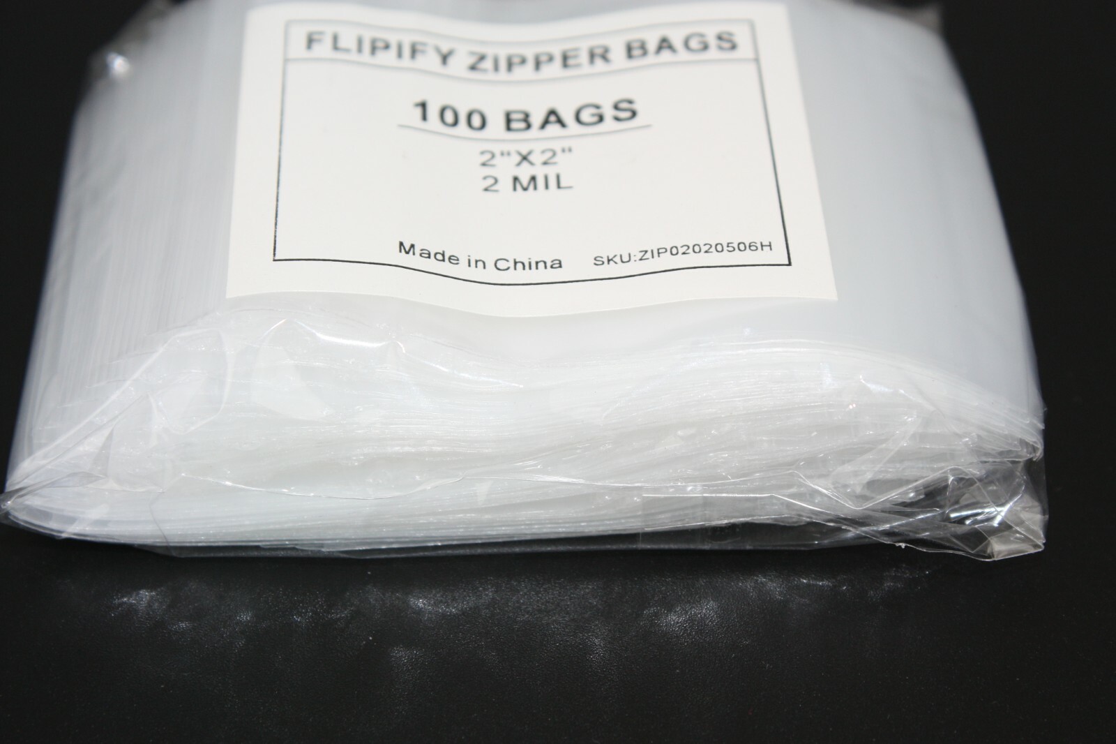 2"x2" Clear 2 Mil Zip Bags Poly Plastic Reclosable Mini Small Baggies Jewelry