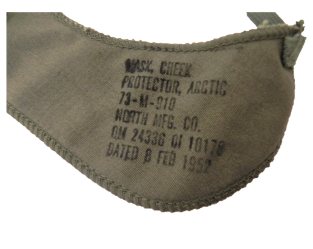 USGI Military Korean War Arctic Cheek and Nose Protector Mask
