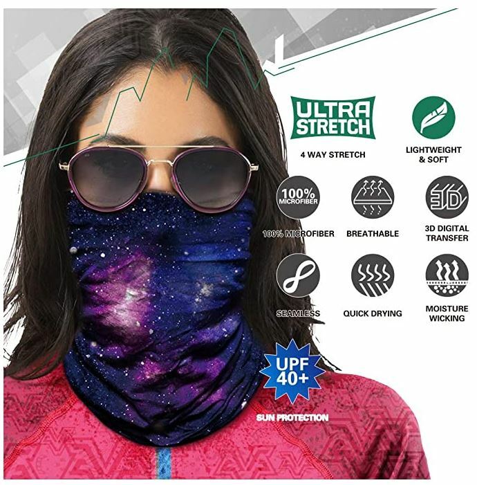 Face Mask Balaclava Scarf Neck Fishing Shield Sun Gaiter UV Headwear 100 Styles