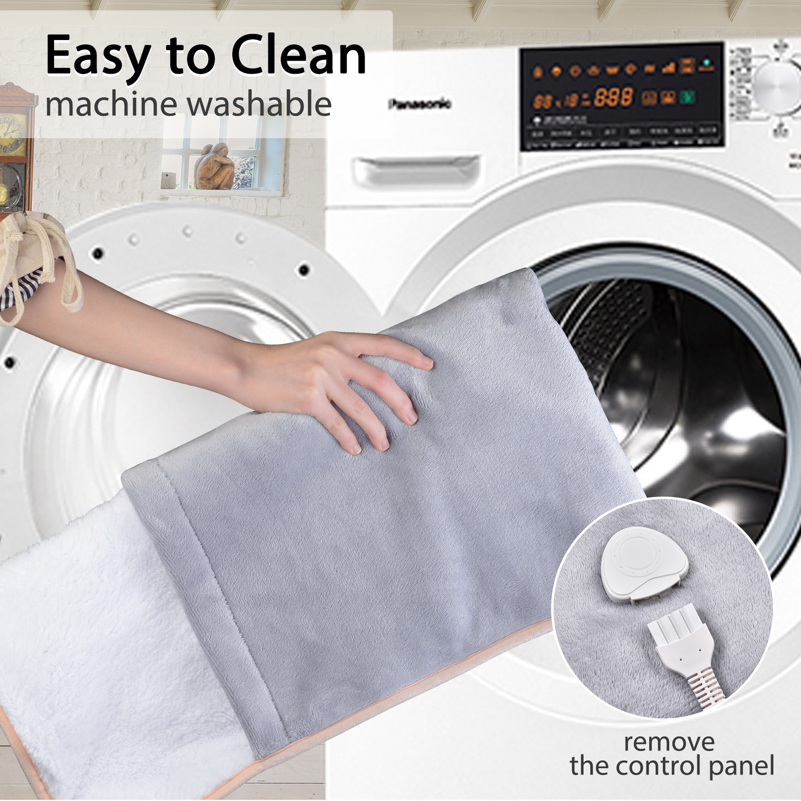 Electric Heated Foot Warmers Unisex Winter Foot Heating Pad with Auto Shut Off