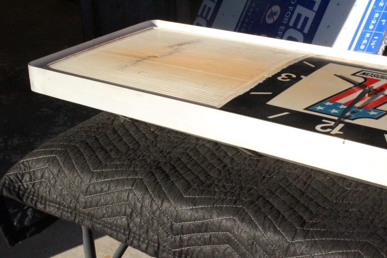 Vintage 1970s Harley Davidson AMF #1 Clock Menu Board Sign Sportster Chopper