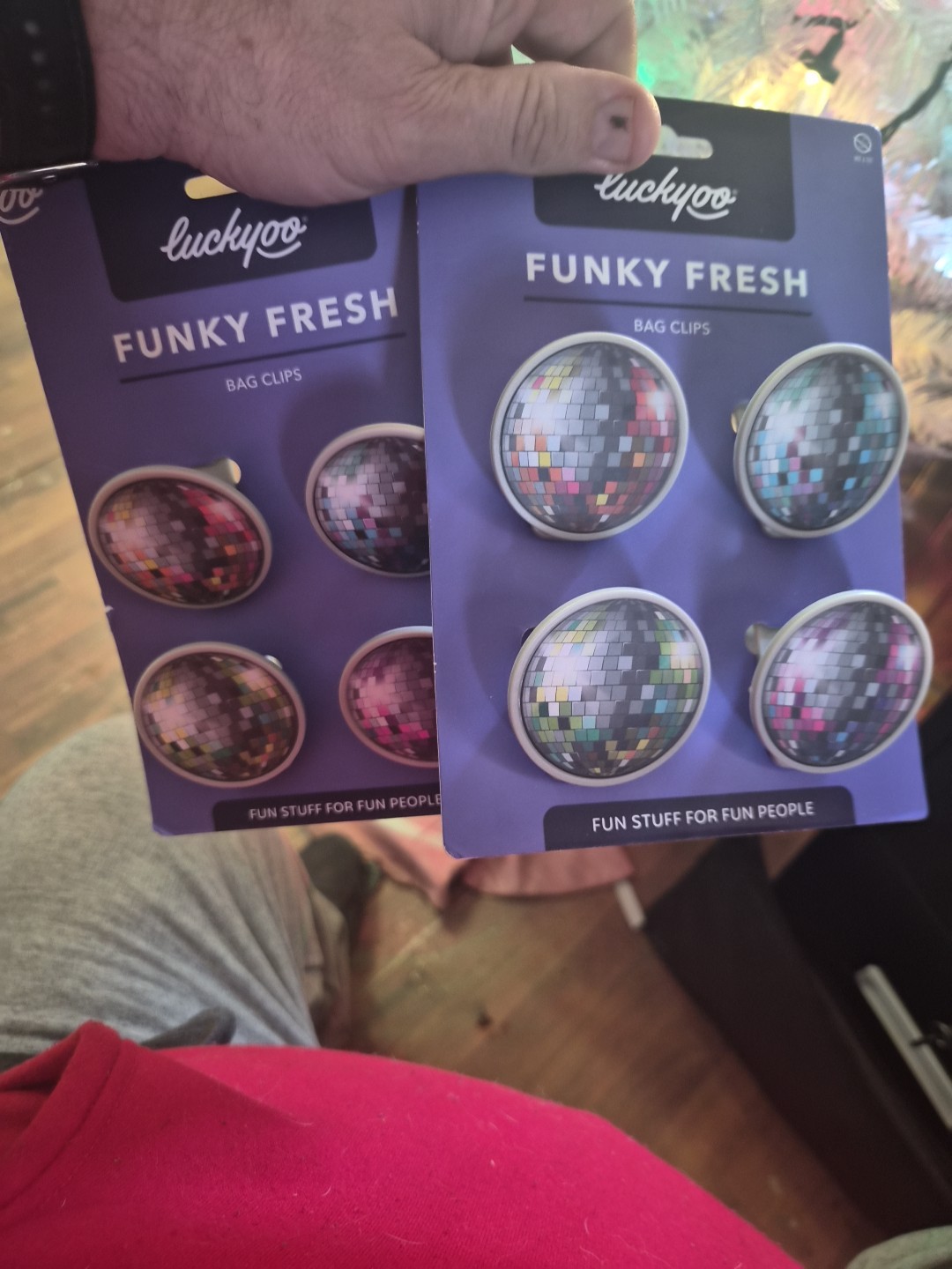 8  new Luckyoo Bag Clips ~ Disco Ball,