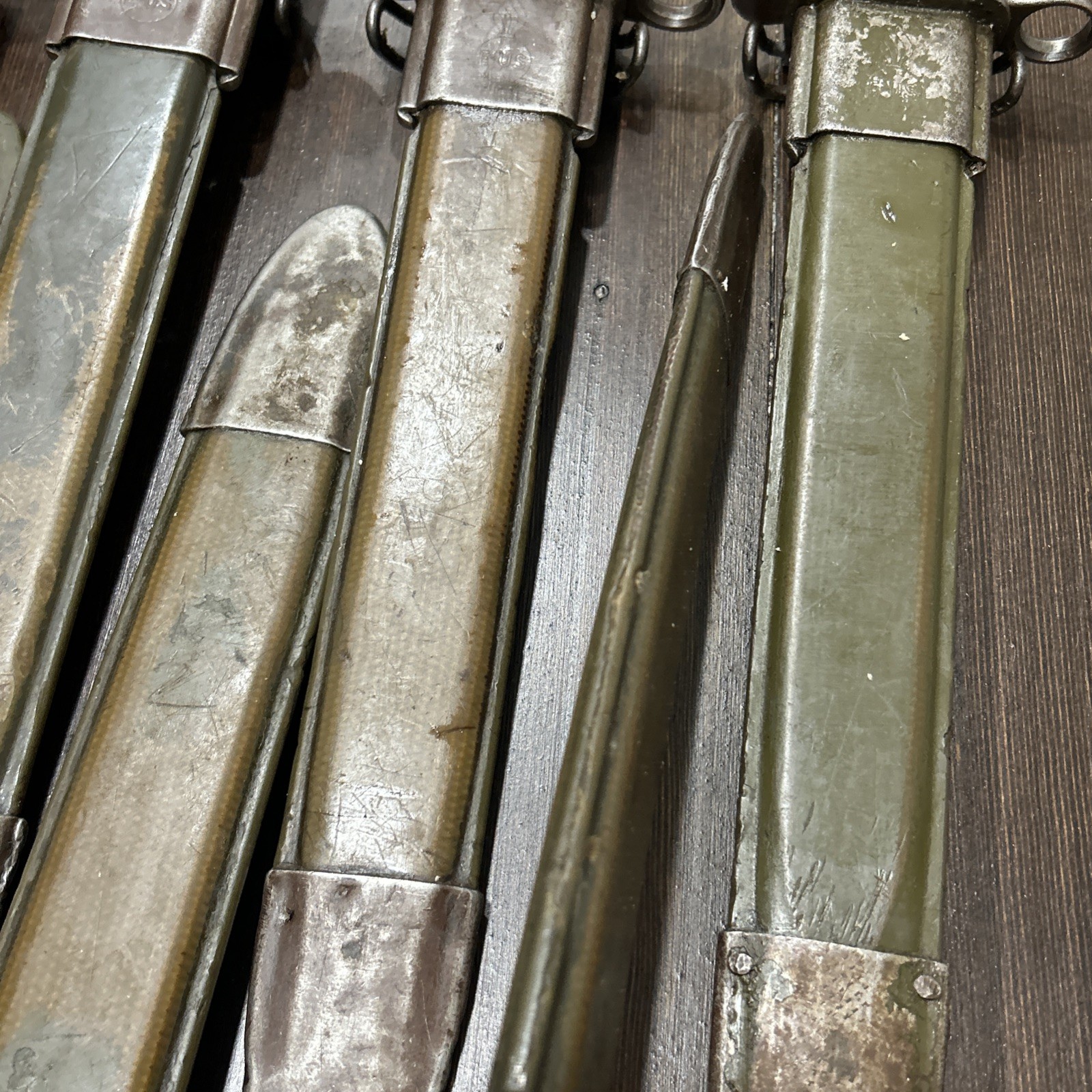 Original M1 Garand bayonet US marked w/ E-US scabbard also fits 1903 1903A3 NICE