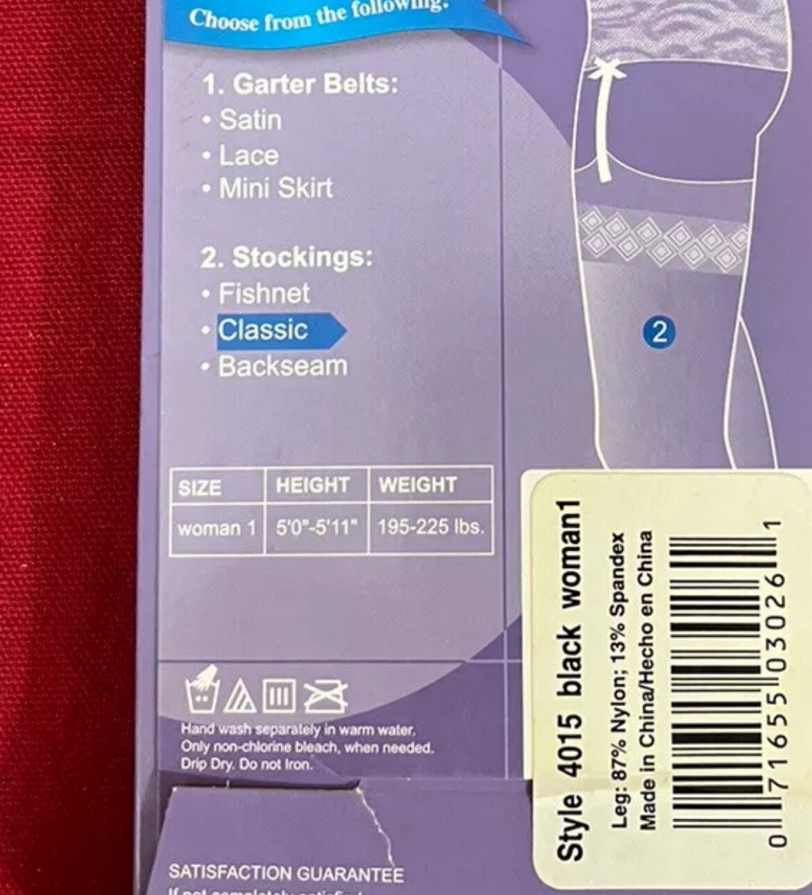 VASSARETTE CLASSIC STOCKINGS 4 PAIR, Color: Black, Size Woman 1 (Plus) 4015