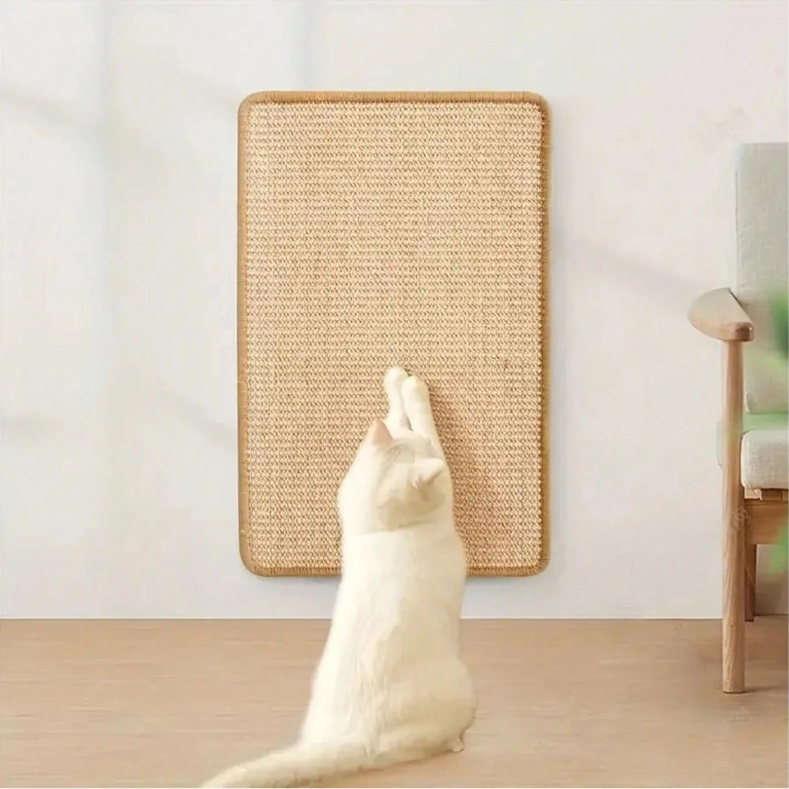 Sisla Cat Scratcher Mat Indoor Interactive Play Rug Grinding Claws Scratchers