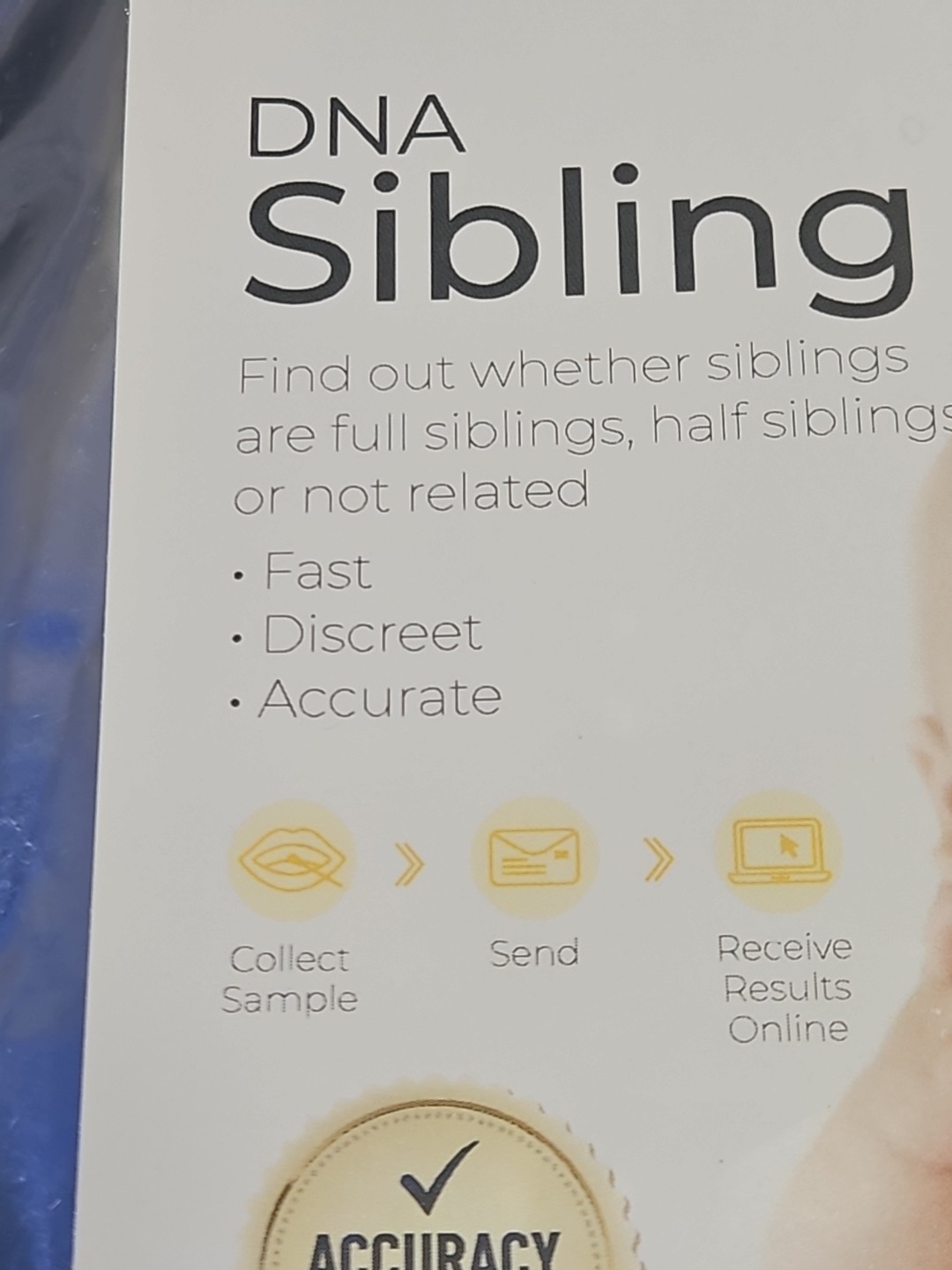 Genetrace DNA Sibling Test - at-Home Collection Kit for Full & Half Siblings