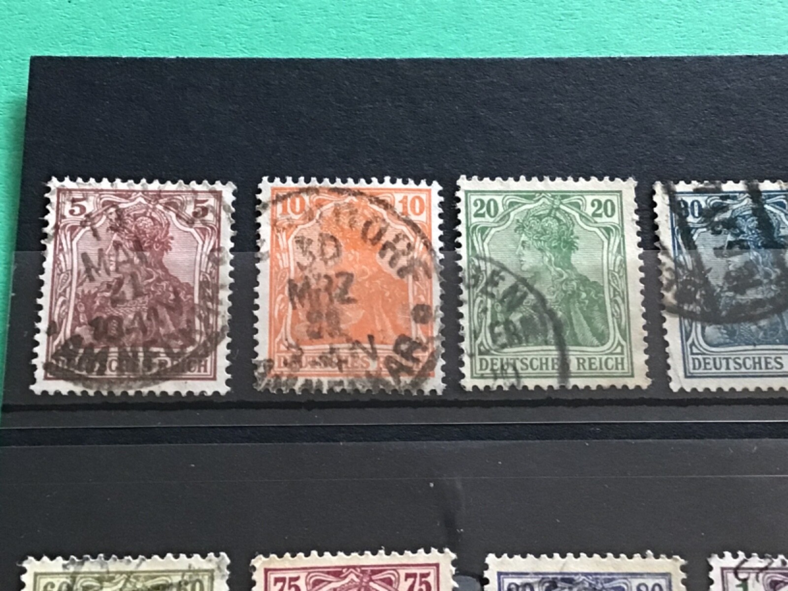 Germany 1920 new colours used from SG 140-152 A18360