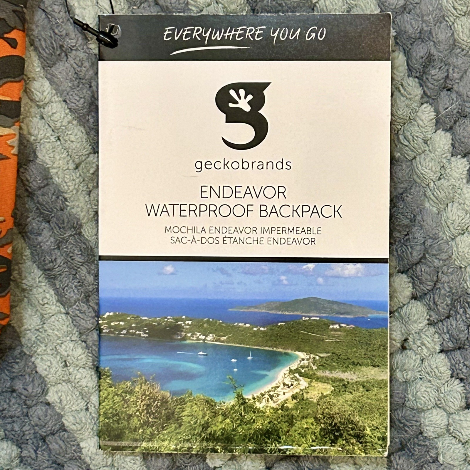 NEW Geckobrands Waterproof Backpack Lightweight 30L Orange Camo Outdoors Sports