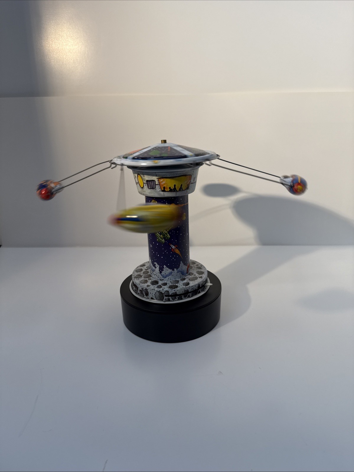 Rocket Carousel Tin Toy Schylling Collector Series (TESTED)