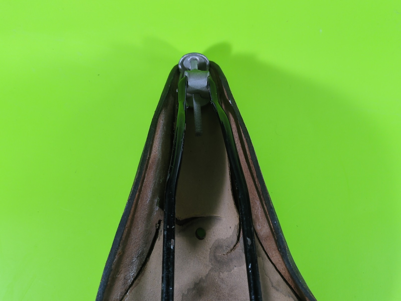 Vintage French Selles Pryma Brown Leather Saddle 65 Eroica Good Condition