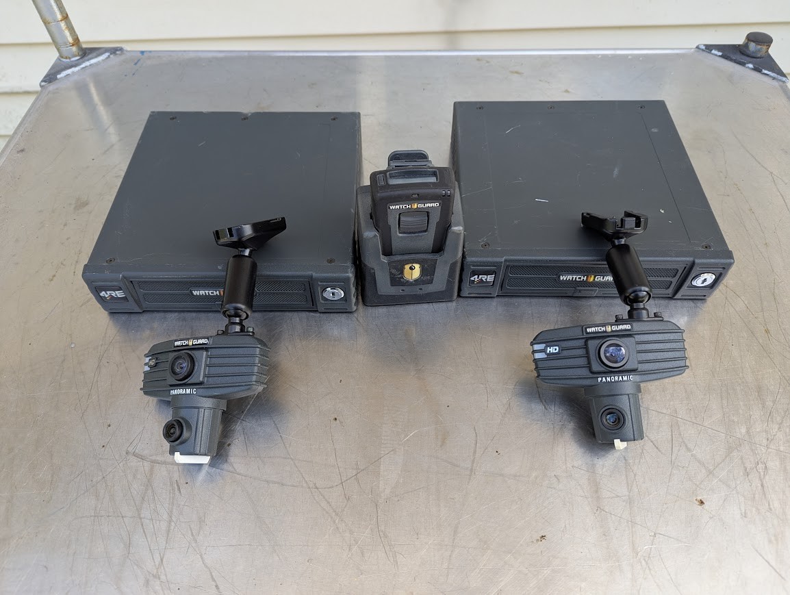 Watch Guard 4RE HD DVR, (2) Panoramic Cameras Microphone